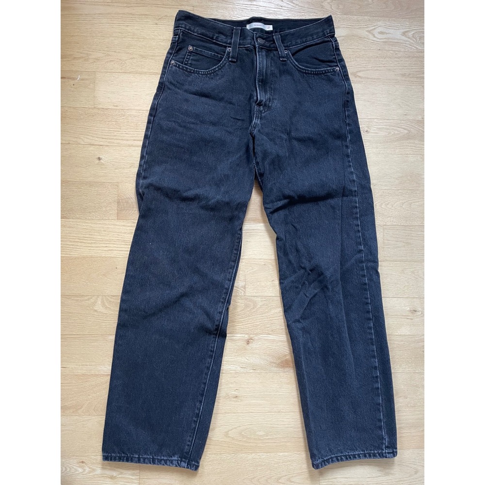 Levi's Baggy 94 Dad Jeans Black Wash Womens Size 27 L31‎ Denim